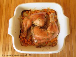 Recette Cuisses de poulet laquées, érable et balsamique