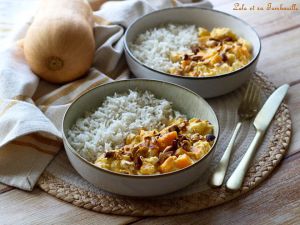 Recette Curry de cabillaud au butternut