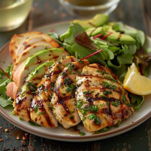Recette Salade de poulet grillé et avocat : Recette facile et savoureuse