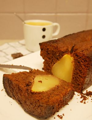 Recette Cake vegan chocolat et poires