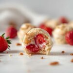 Recette Strawberry Shortcake Protein Bites