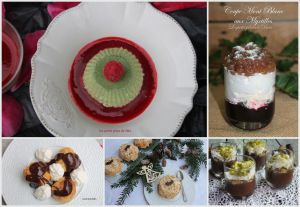 Recette Des desserts festifs individuels pour changer de la buche de Noël