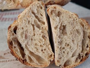 Recette Pain au levain mélange T65/T80 aux noix, le pain de la fainéante