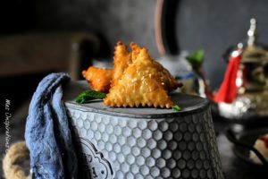 Recette Samsa aux amandes traditionnelle avec une  pâte maison