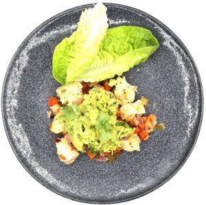 Recette Fajitas Revisités Express et Ig bas : Poulet Mariné aux Poivrons au Four