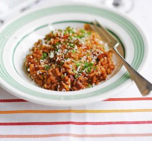 Recette Risotto au chorizo au Thermomix