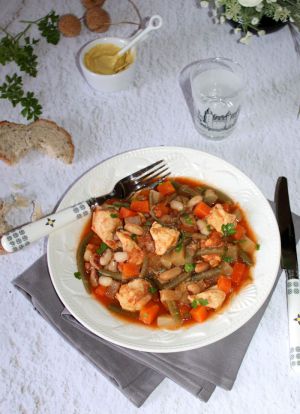 Recette Navarin de poulet (plat complet à 1 point)