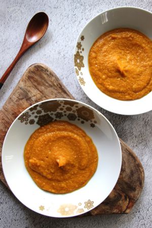 Recette Soupe réconfortante aux carottes et lentilles corail