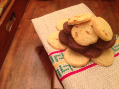 Recette Biscuits de polenta abricots-gingembre / chocolat-pruneaux – Sans gluten