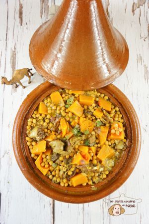 Recette Tajine aux pois chiches et à la courge