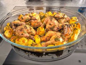 Recette Coquelet au beurre d’escargot facile