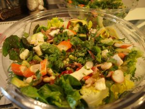 Recette Salade fraiche aux fruits de mer - vinaigrette saveur asiatique