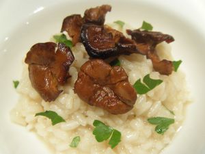 Recette Risotto aux girolles rotis