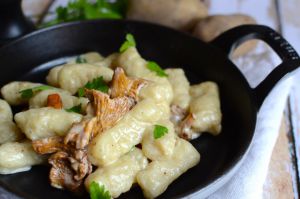 Recette Gnocchi aux girolles #végétarien