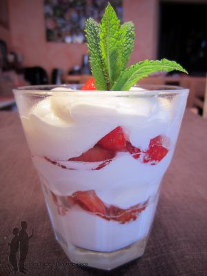 Recette Verrines de fraises à la chantilly au mascarpone