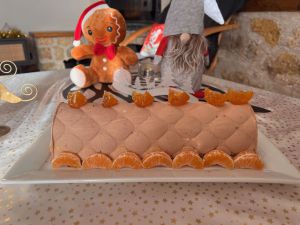 Recette Bûche clémentines et chocolat au lait