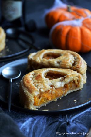 Recette Tourte {potimarron, pomme, orange & épices douces} #halloween #vegan #glutenfree