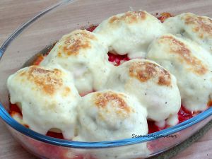 Recette Gratin de pommes de terre farcies