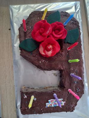 Recette Gâteau d’anniversaire pour les 9 ans de Lydie