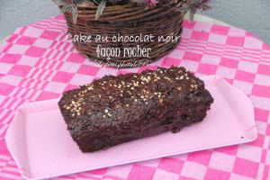 Recette Cake au chocolat noir façon rocher