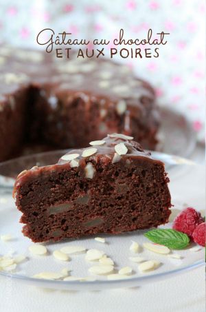 Recette Gâteau au chocolat et aux poires