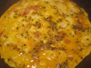 Recette Omelette au jambon
