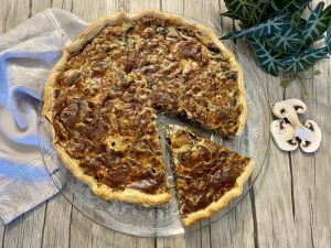 Recette Quiche aux champignons, ricotta et parmesan