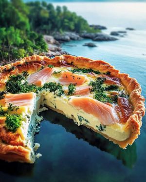 Recette Quiche Saumon Boursin : Recette Facile et Savoureuse