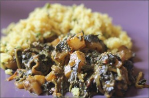 Recette Aloo palak au lait de coco (vegan)