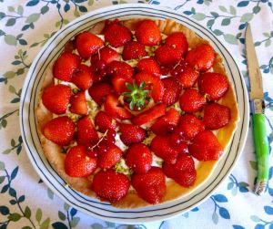 Recette Tarte aux fraises et creme mascarpone