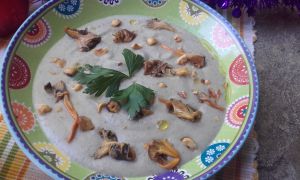 Recette Calendrier de l'avent #6 Velouté de chou fleur et Champignon {Vegan}