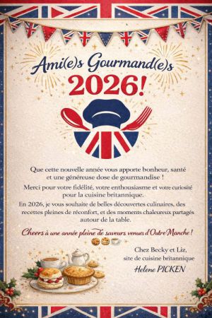 Recette Vœux 2026 : cuisine anglaise
