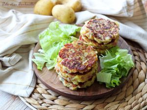 Recette Galettes de pommes de terre au jambon