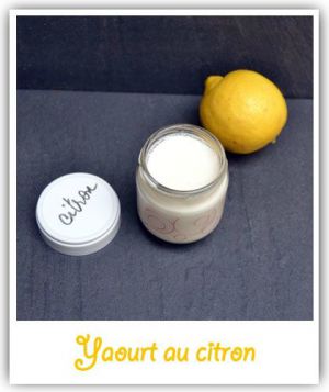 Recette Yaourt au citron