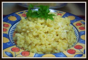 Recette Risotto de coquillettes au safran