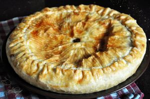 Recette Tourte aux champignons et chapon