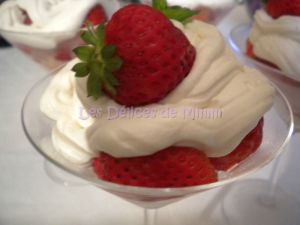 Recette Verrines de fraises et mousse de mascarpone