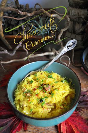 Recette Choucroute au curcuma et lardons fumés