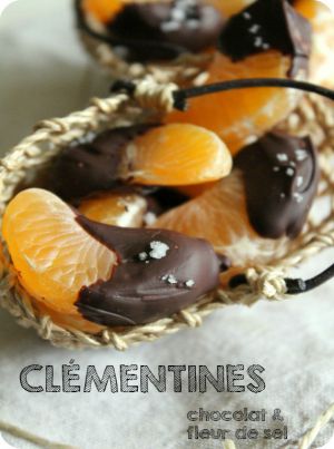 Recette Clémentines au chocolat & Fleur de sel – #Vegan