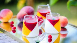 Recette Panna cotta mangue framboise