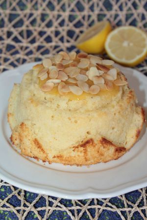 Recette Génoise Amandine au Citron Fourrée à la Pâte à Tartiner au Citron Bio