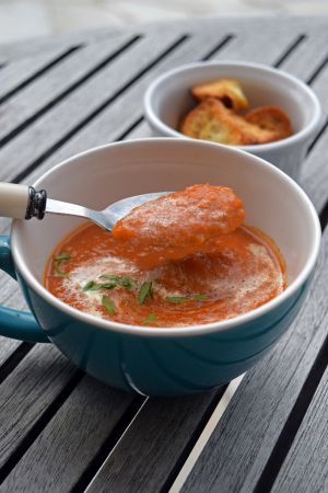 Recette Soupe de tomates rôties (Roasted  tomato soup)