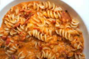 Recette Fusilli aux tomates et au chorizo