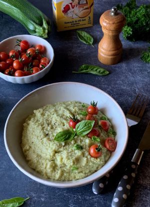 Recette Mousseline de courgettes et céleri à la Floraline