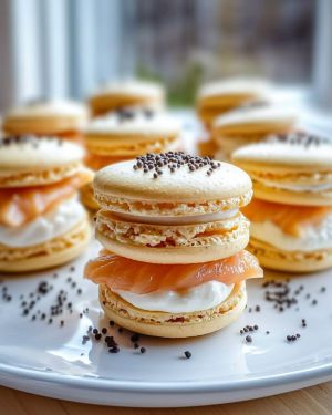 Recette Macarons Saumon Fromage : Recette Facile