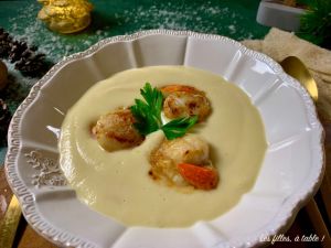 Recette Velouté de chou-fleur aux Saint-Jacques