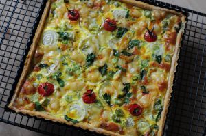 Recette Tarte printanière Vegan ... oui, mais avec du comté