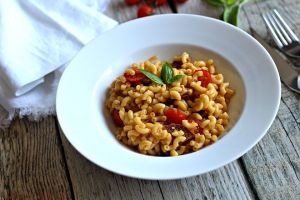 Recette Risotto de coquillettes au chorizo