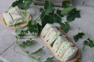 Recette Sandwichs anglais au concombre