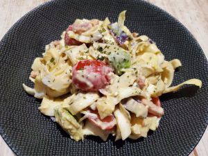 Recette Salade d'endives pomme lardons